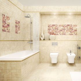 

Вставка керамическая Ocean OC2M012DT Spring 2, бежевая, 250х350 мм