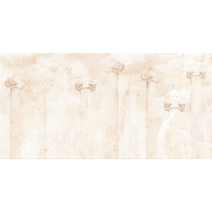 Вставка керамическая Petra C-PR2L302D Колонны, светло-бежевая, 300х600 мм