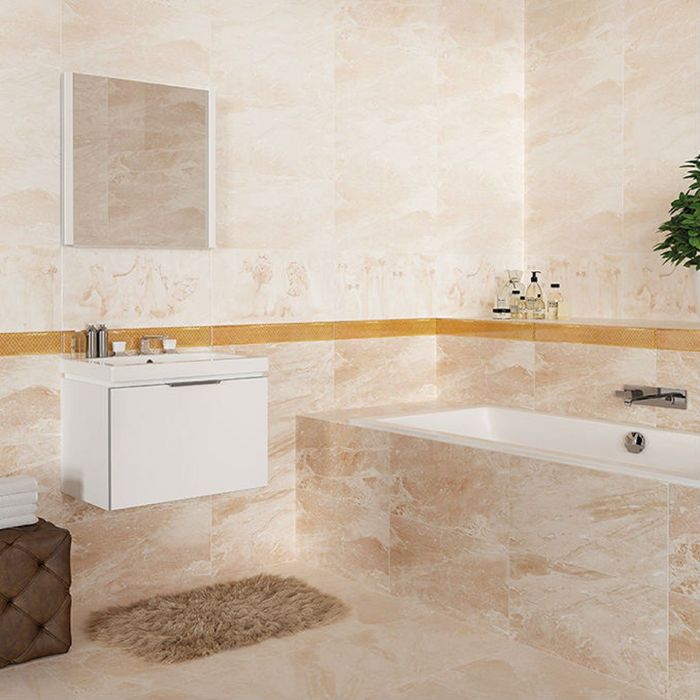 Керамогранит глазурованный Petra C-PR4R302D, светло-бежевый, 420х420 мм (1,41 м.кв)