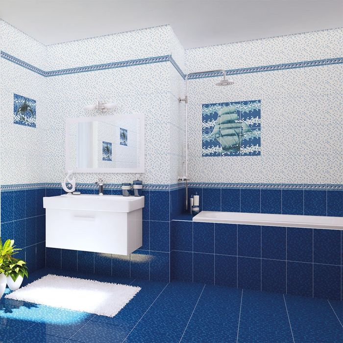 Облицовочная плитка Reef C-RFK031R, синяя, 200х300 мм (1,2 м.кв)