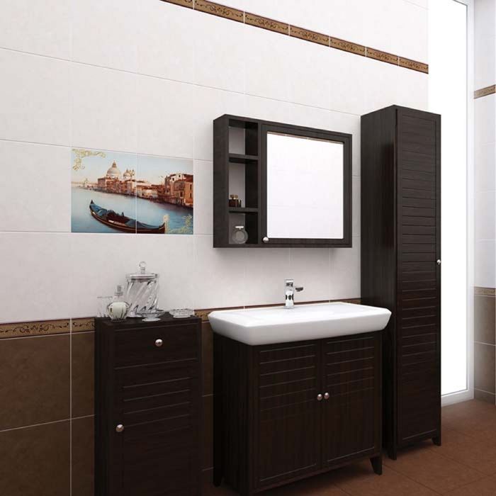 Облицовочная плитка Romance C-RNM111R, коричневая, 250х350 мм (1,4 м.кв)