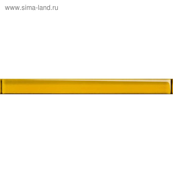 цена Бордюр стеклянный Universal Glass UG1H061, жёлтый, 40х450 мм
