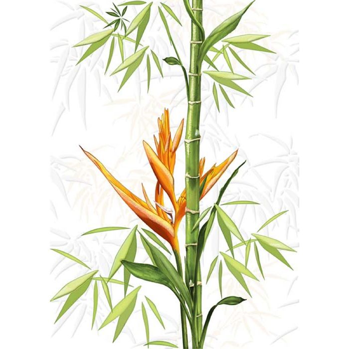 Вставка керамическая Jungle C-JU2M051 Джангл, белая, 250х350 мм