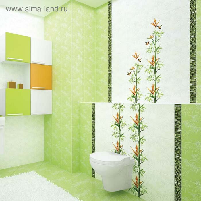 

Вставка керамическая Jungle C-JU2M052 Джангл, белая, 250х350 мм