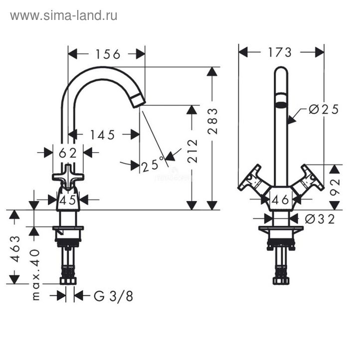 

Смеситель Hansgrohe Logis для кухни