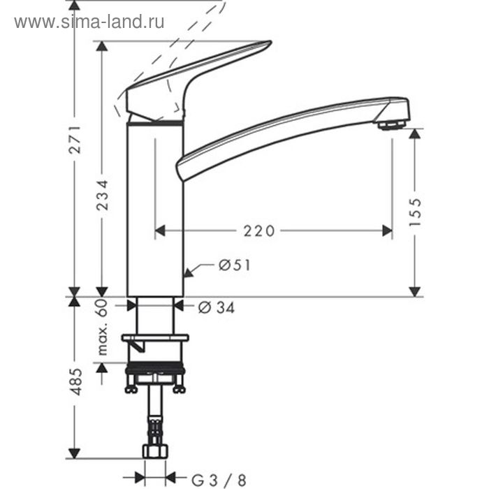 

Смеситель Hansgrohe Logis для кухни