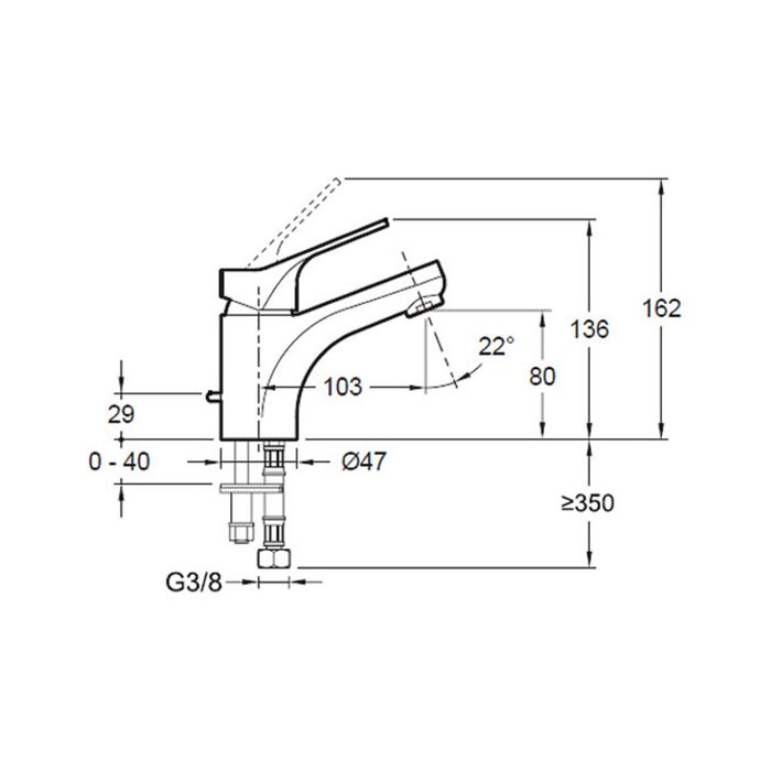 Смеситель для раковины Jacob Delafon Brive E75760-CP