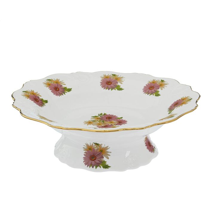 Фруктовница "Розовые герберы"