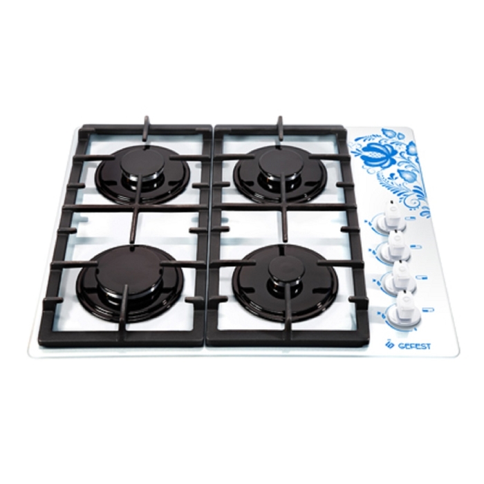 Варочная поверхность Gefest 2230 К18, газовая, белый с рисунком