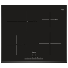 

Варочная поверхность Bosch PIF651FB1E, индукционная, 4 конфорки, сенсор, чёрная