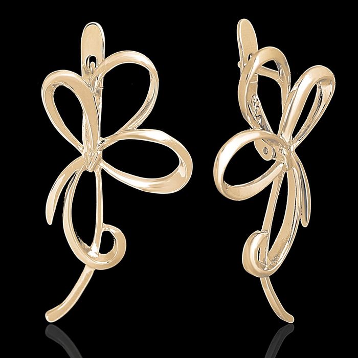 Серьги "Аяла", цвет золото