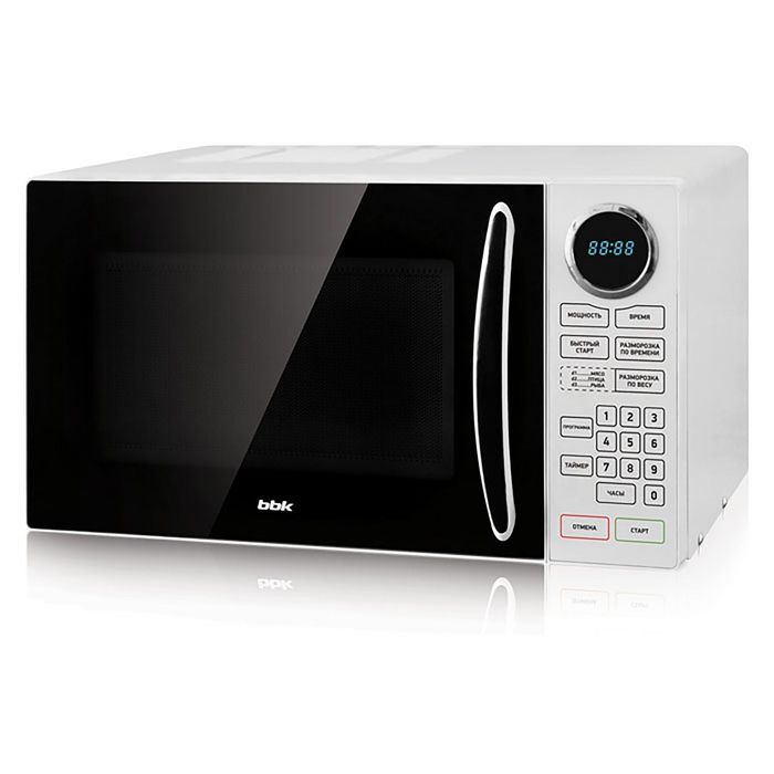 Микроволновая печь BBK 23MWS-916S/BW, 23 л, 900 Вт, черный/белый