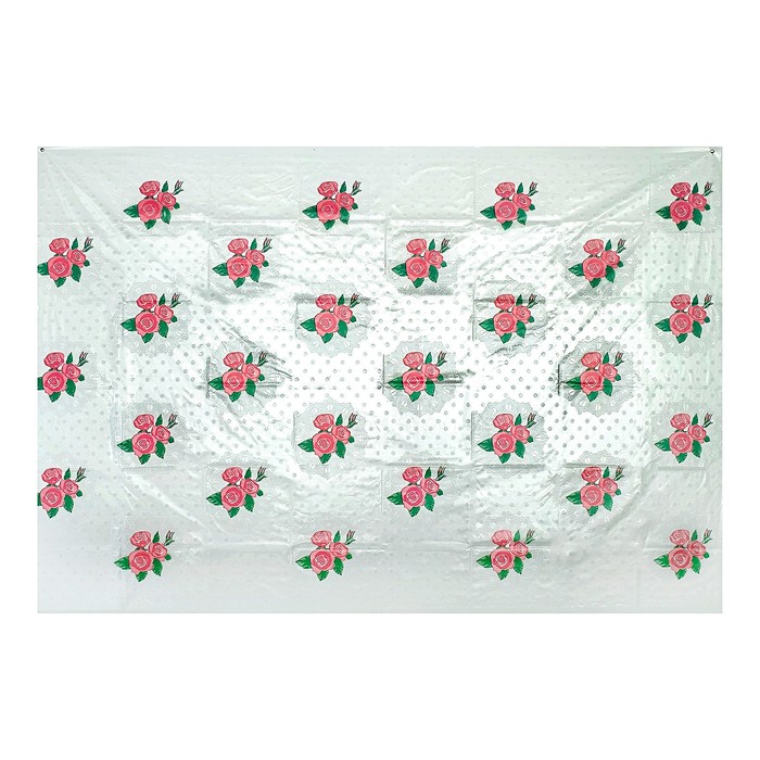 Скатерть 120х180 см "Розы", прозрачная