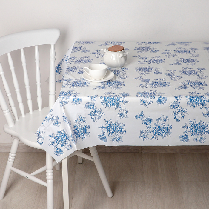 Скатерть 120х180 см "Гжель", цвет белый