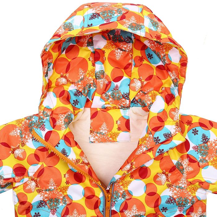 Костюм для девочки "Настёна", рост 86 см, цвет бирюзовый/оранжевый