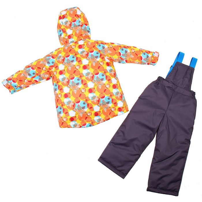 Костюм для девочки "Настёна", рост 86 см, цвет бирюзовый/оранжевый