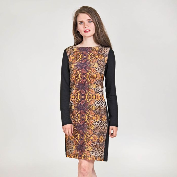 Платье женское, размер 42, рост 170 см, цвет чёрный (арт. Y0200-0227)