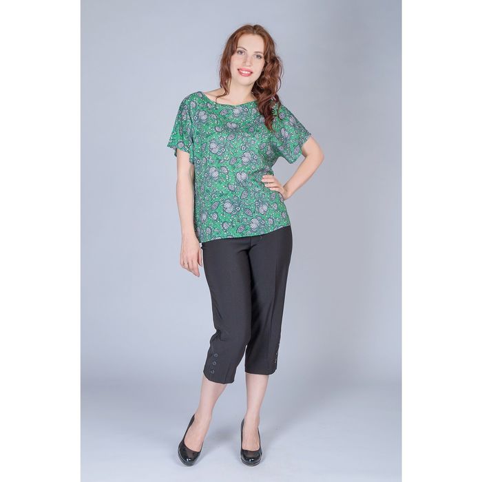 Блуза женская, размер 46, рост 170 см, цвет зелёный (арт. B1395-0869)