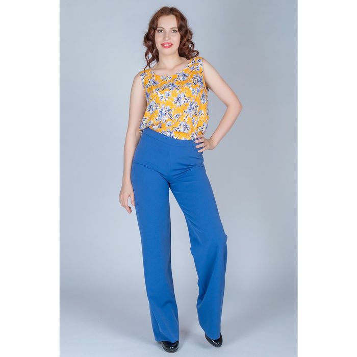 Брюки женские, размер 44, рост 170 см, цвет голубой (арт. Y1515-0272)