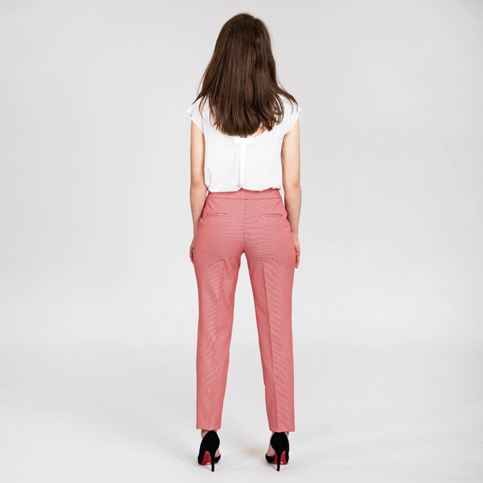 Брюки женские, размер 42, рост 170 см, цвет красно-белый (арт. 4083827)