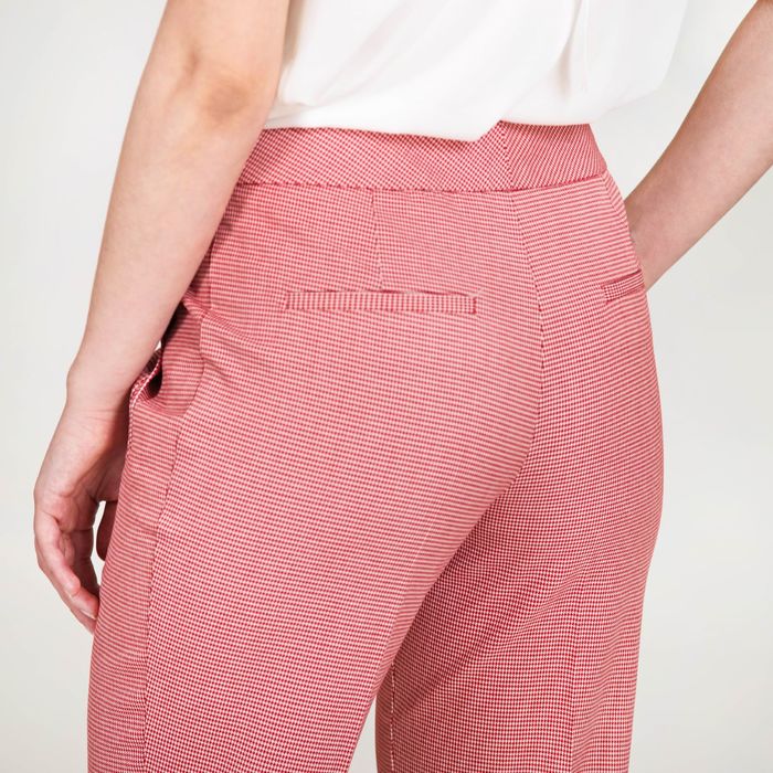 Брюки женские, размер 42, рост 170 см, цвет красно-белый (арт. 4083827)