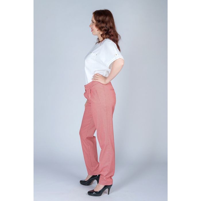 Брюки женские, размер 42, рост 170 см, цвет красно-белый (арт. 4083827)