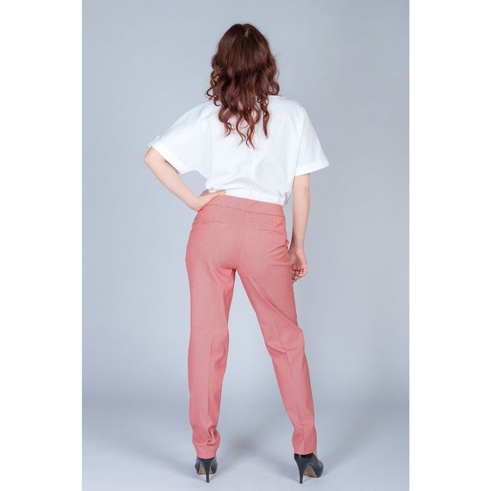 Брюки женские, размер 42, рост 170 см, цвет красно-белый (арт. 4083827)