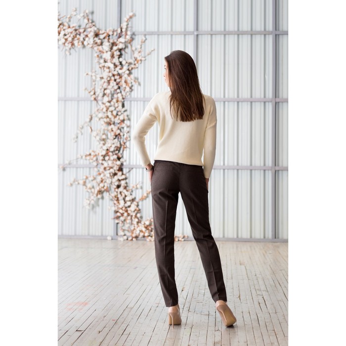 Брюки женские, размер 46, рост 170 см, цвет коричневый (арт. 2202409)