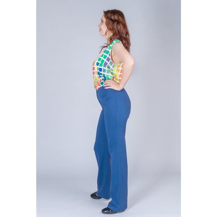 Брюки женские, размер 48, рост 170 см, цвет синий (арт. Y1531-0228)