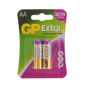 Батарейка алкалиновая GP Extra, AA, LR6-2BL, 1.5В, блистер, 2 шт. от Сима-ленд