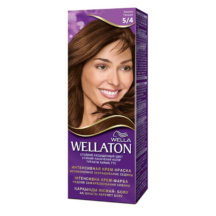 Крем-краска Wellaton "Каштан 5/4", 60 мл