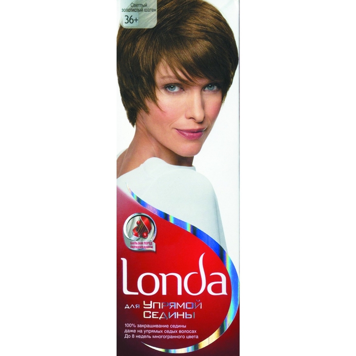 Крем-краска для волос Londa "Для упрямой седины", светлый золотистый шатен, 60 мл