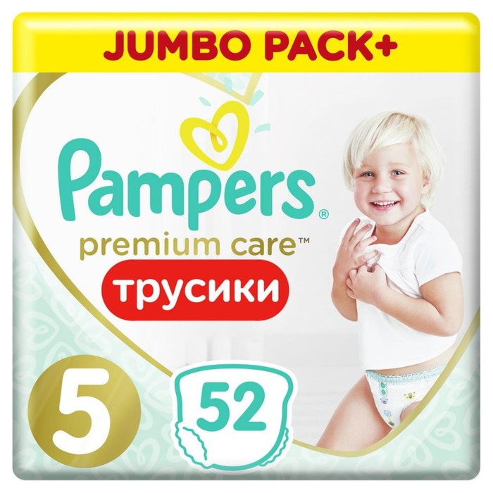 Подгузники-трусики PAMPERS Premium Care Pants 5 Junior (12-17 кг), 52 шт