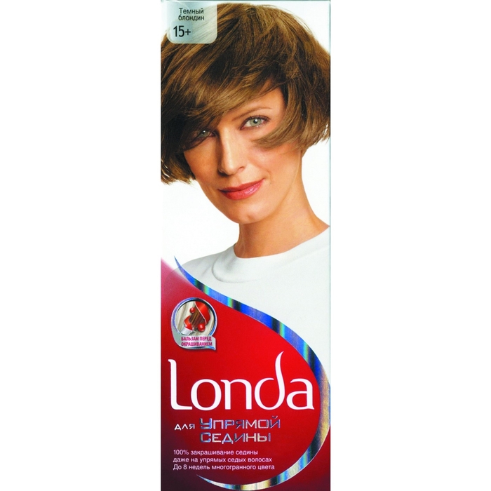 Крем-краска для волос Londa "Для упрямой седины", тёмный блондин, 60 мл