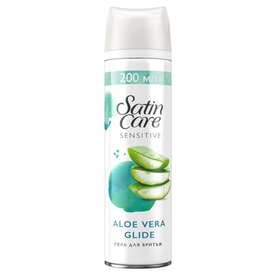 Гель для бритья Gillette Satin Care Sensitive Skin, 200 мл - Фото 1