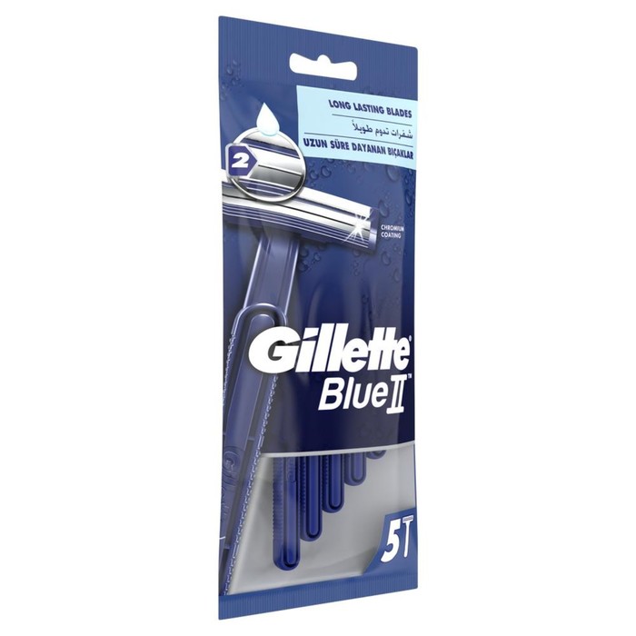 Набор одноразовых бритв Gillette Blue II, 5 шт