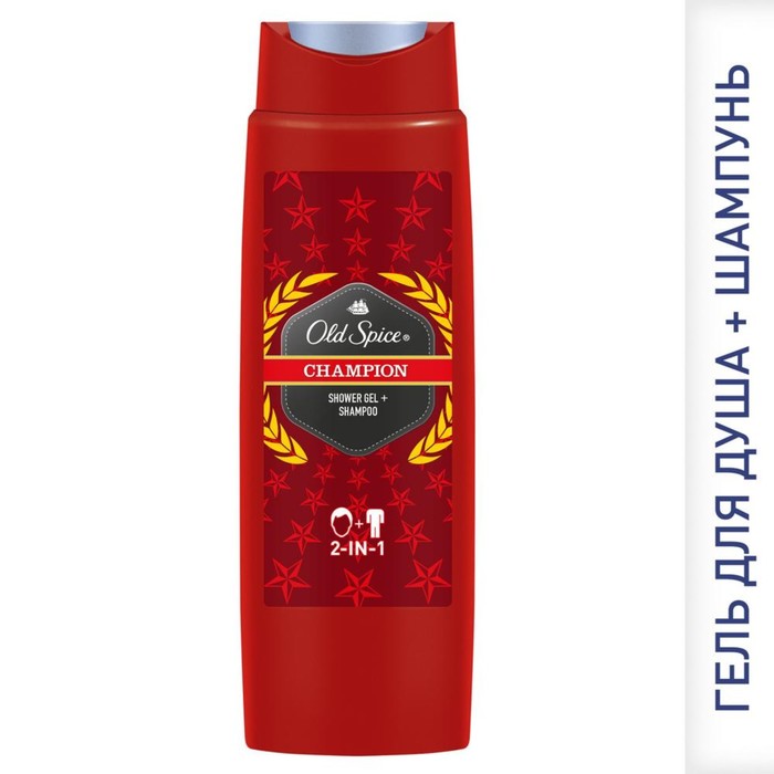 Гель для душа и шампунь 2 в 1 Old Spice Champion, 250 мл