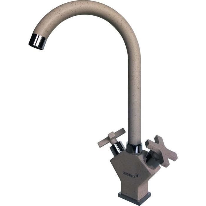 Смеситель для кухни Gerdamix FL Carmesi F108, песок