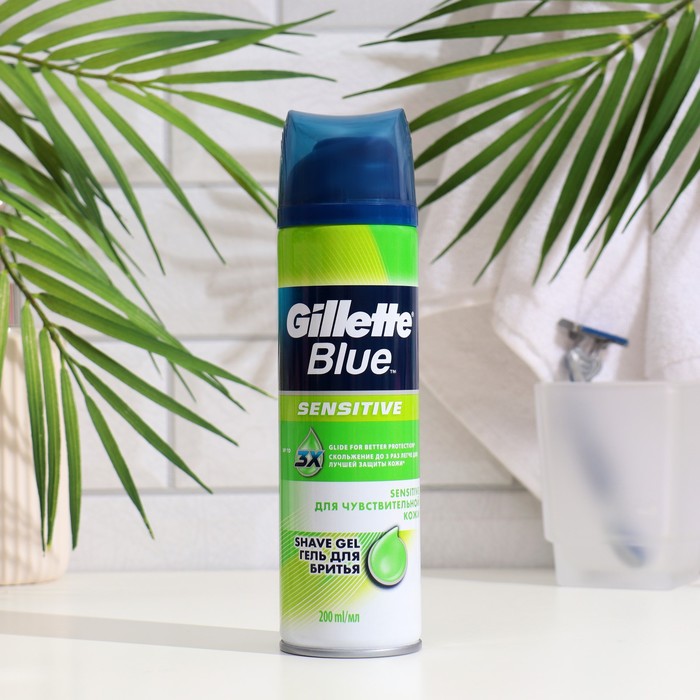 

Гель для бритья Gillette Blue Sensitive, 200 мл