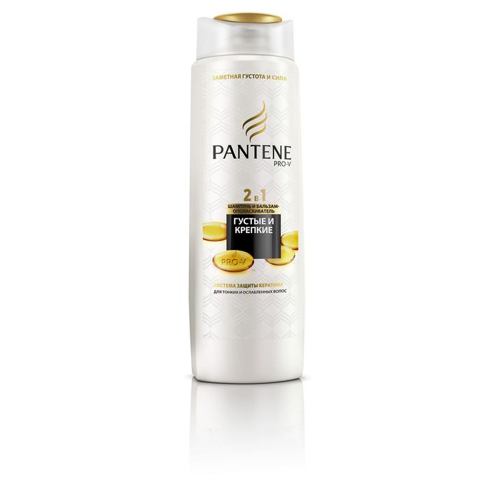 Шампунь и бальзам-ополаскиватель Pantene Pro-V "Густые и крепкие" для тонких и ослабленных волос, 600 мл