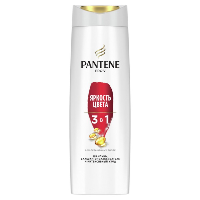 Шампунь Pantene 2в1 "Защита цвета и блеск" для окрашенных волос, 360 мл