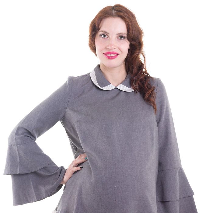 Блузка для беременных, размер 44, рост 168 см, цвет серый (арт. 32375431)