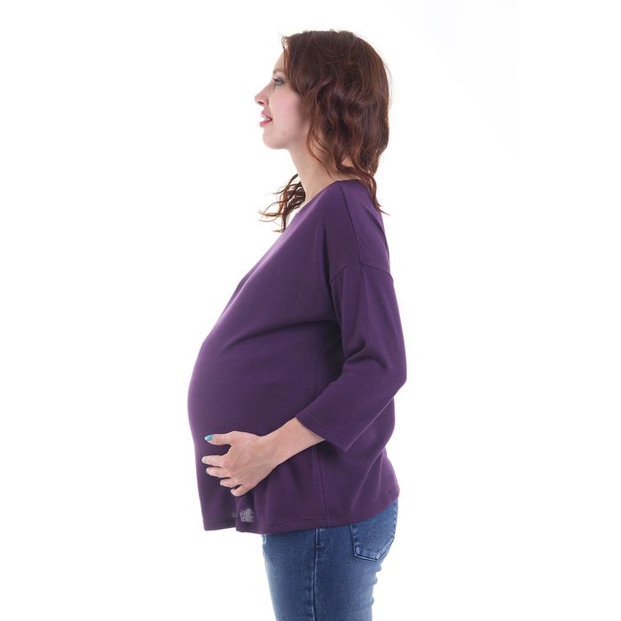 Джемпер для беременных, размер 42, рост 168 см, цвет фиолетовый (арт. 350411615)