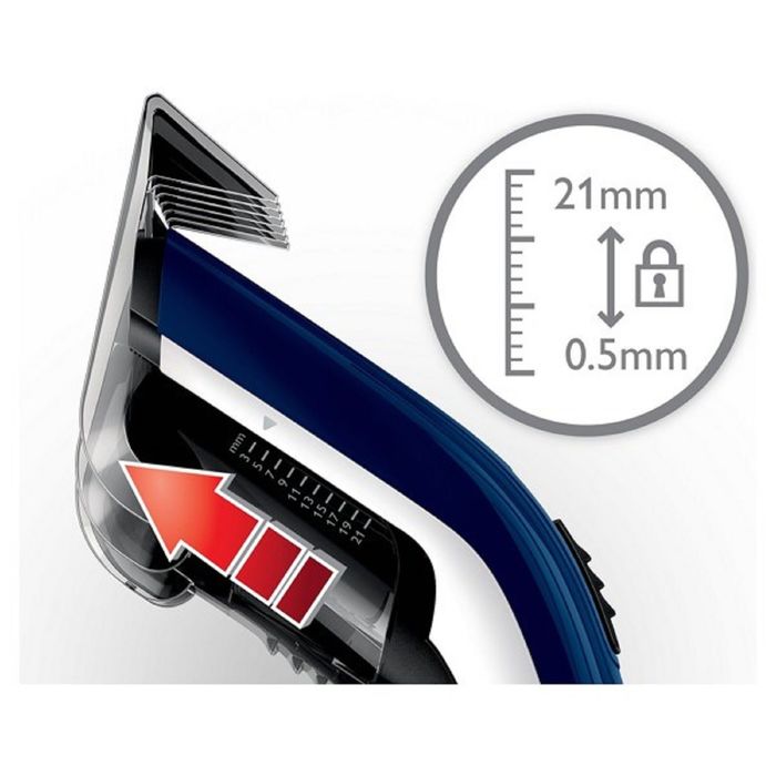 Машинка для стрижки Philips QC5126/15, 11 установок длины, синий