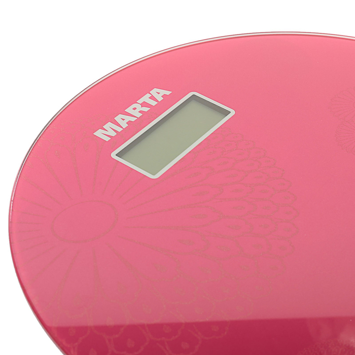 Весы напольные Marta MT-1662, электронные, до 180 кг, красные