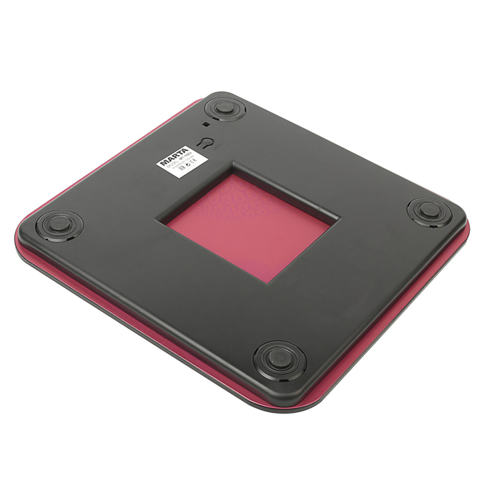 Весы напольные Marta MT-1663, электронные, до 180 кг, бургунди