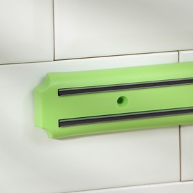 Держатель для ножей магнитный 38 см, цвет зеленый Ош