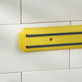 Держатель для ножей магнитный, 38 см, цвет желтый Ош