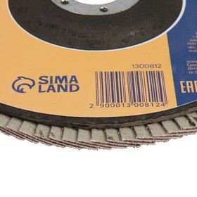 Круг лепестковый торцевой ТУНДРА, 150 х 22 мм, Р120 от Сима-ленд