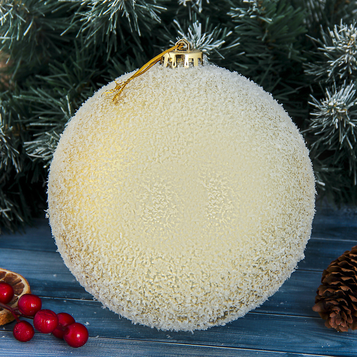 Новогодний шар "Золотой снег"